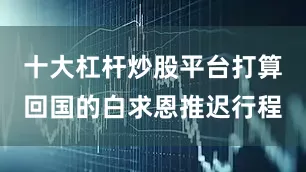 十大杠杆炒股平台打算回国的白求恩推迟行程